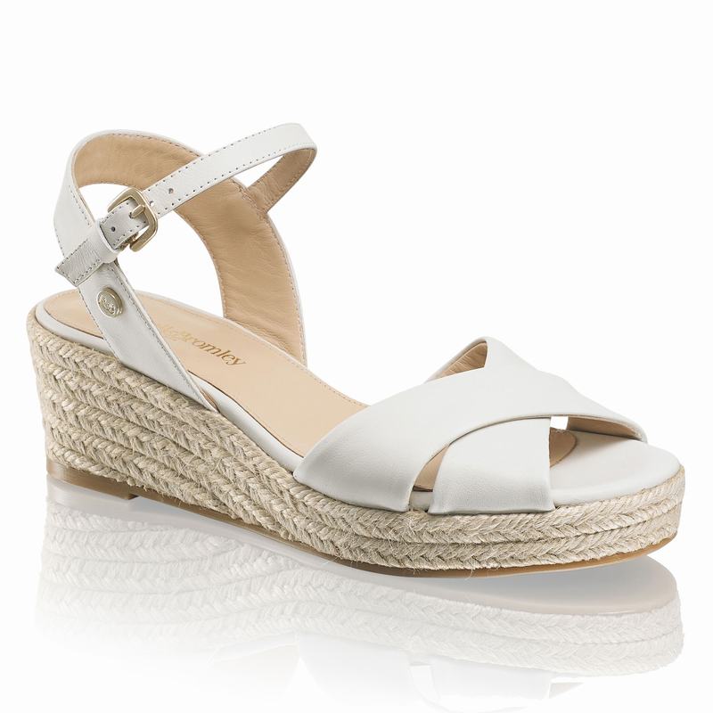 Espadrillas Russell And Bromley Gelato Donna Bianche | QII3779LT