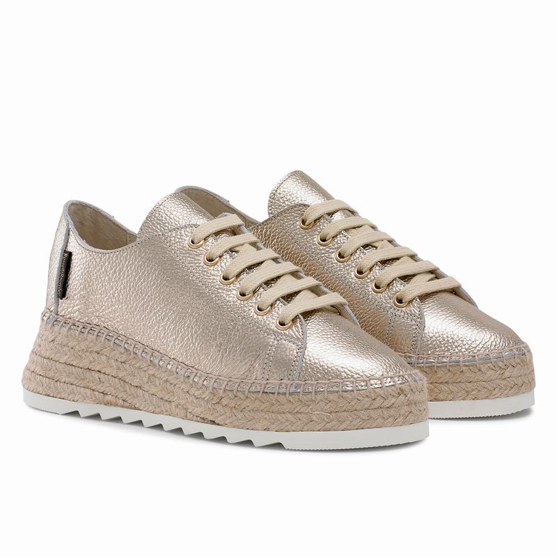 Espadrillas Russell And Bromley Kick Back Donna Metallic | JLP9542KZ