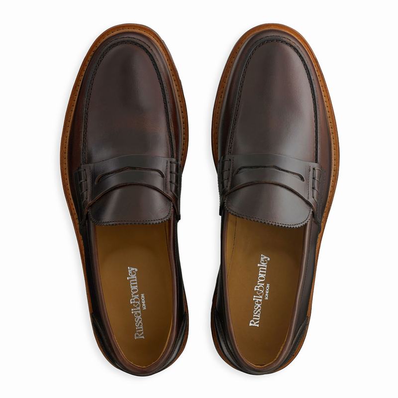 Mocassini Russell And Bromley Arnside Uomo Marroni | RCD7052PC