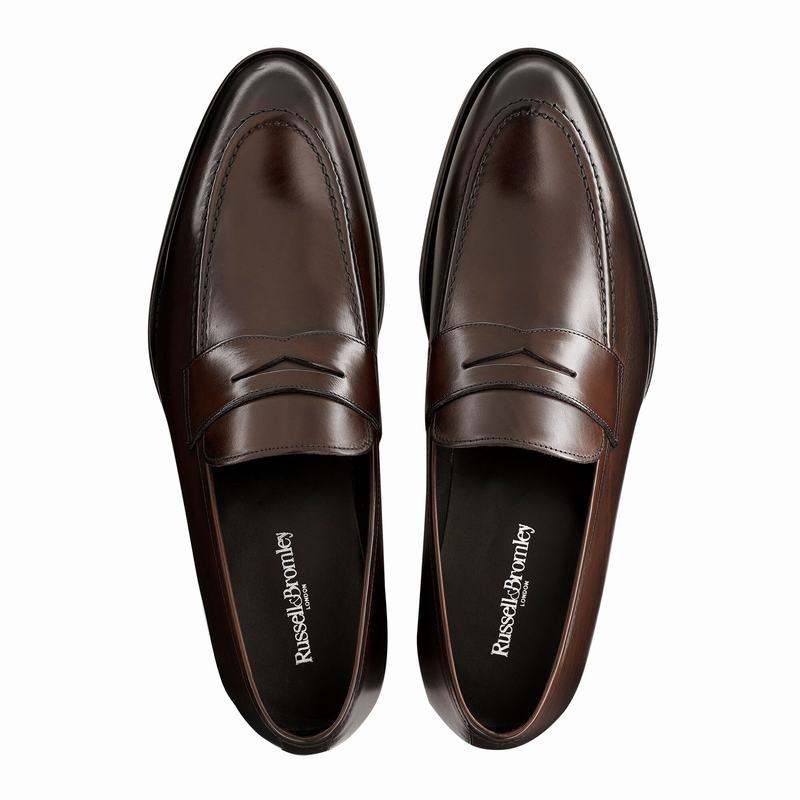 Mocassini Russell And Bromley Aspen Uomo Marroni | RHR184XS