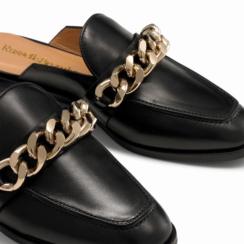 Mocassini Russell And Bromley Chainmule Donna Nere | ULG8868UR