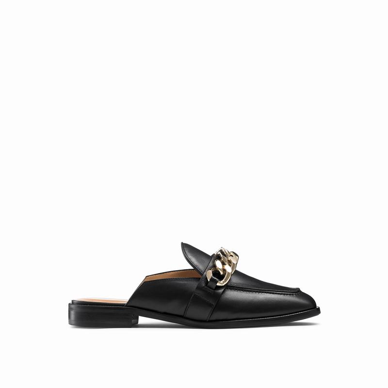 Mocassini Russell And Bromley Chainmule Donna Nere | ULG8868UR