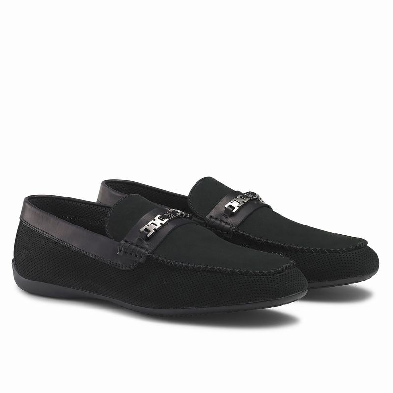 Mocassini Russell And Bromley Crossover Uomo Nere | XQG3927YO