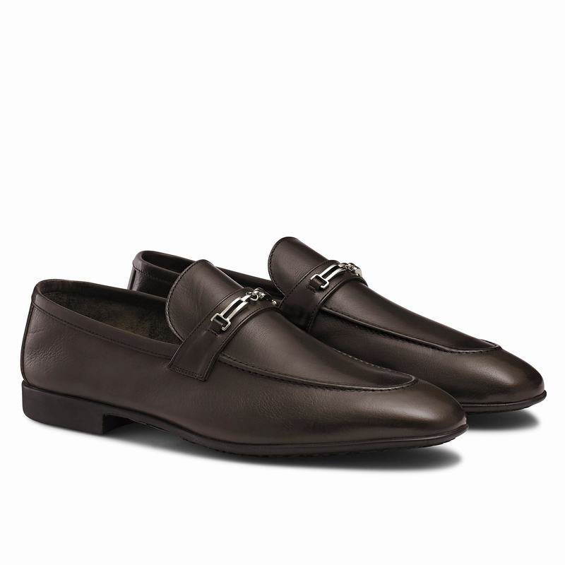 Mocassini Russell And Bromley Duty Uomo Marroni | WPQ1577PY