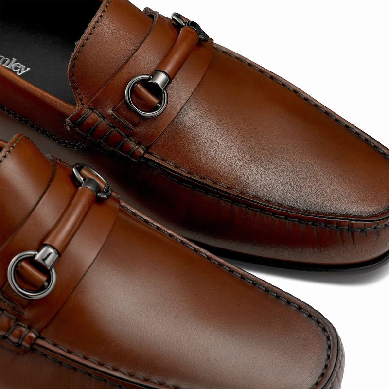 Mocassini Russell And Bromley Jet Set Uomo Marroni | LPB8677KB