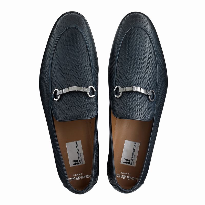 Mocassini Russell And Bromley Pluto Uomo Blu | ECW5729RC