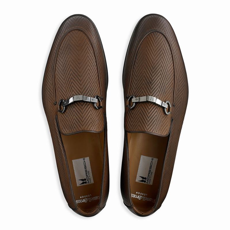 Mocassini Russell And Bromley Pluto Uomo Marroni | ZOV5188YQ