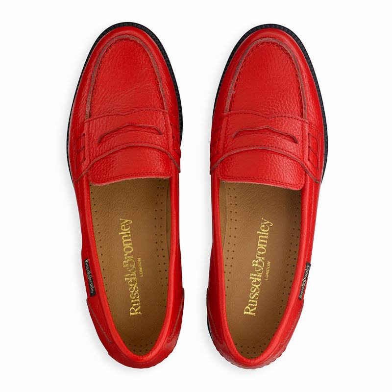 Mocassini Russell And Bromley Sixpence Donna Rosse | GFJ548UP