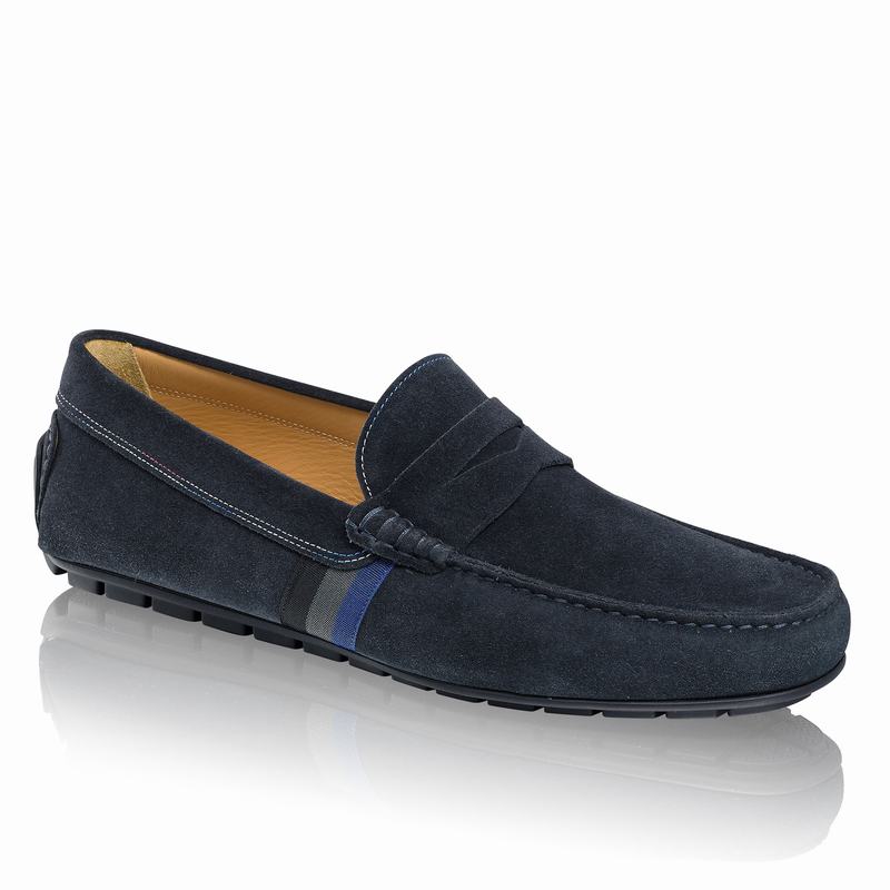 Mocassini Russell And Bromley Soft Wear Uomo Blu | HIS6418PI