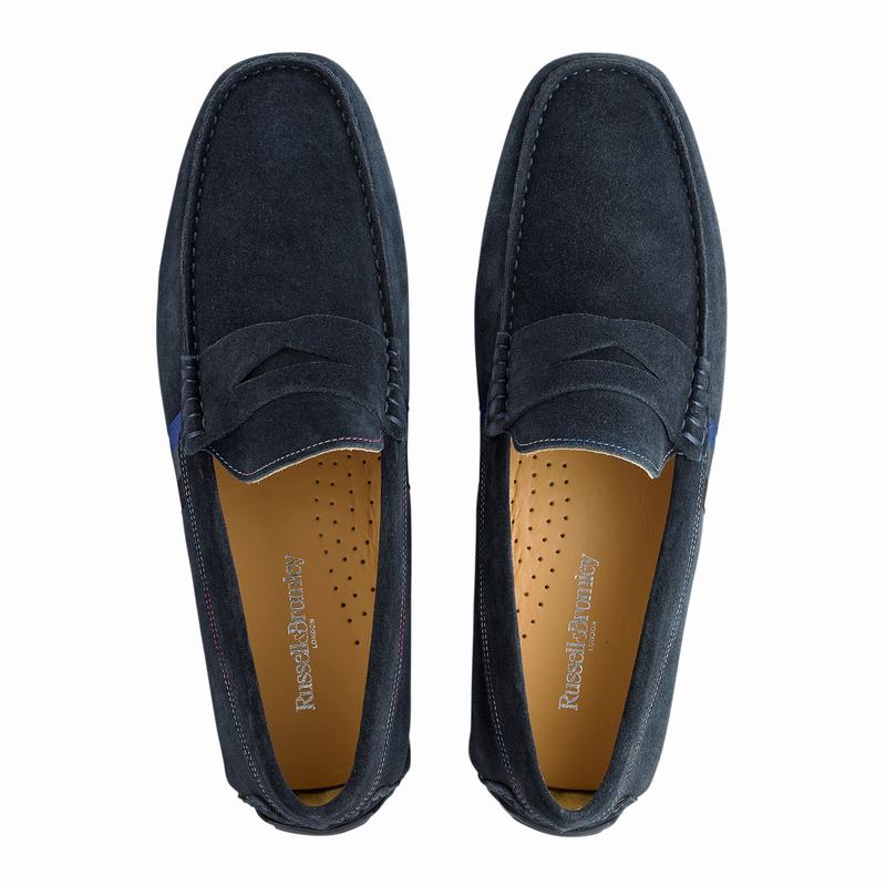 Mocassini Russell And Bromley Soft Wear Uomo Blu | HIS6418PI