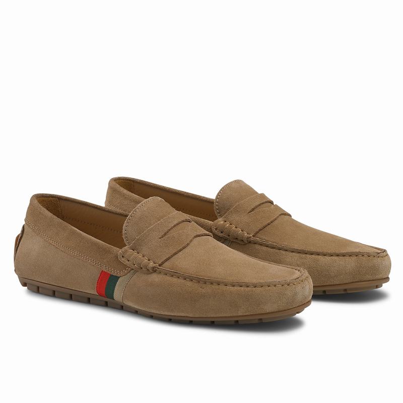 Mocassini Russell And Bromley Soft Wear Uomo Khaki | IXT5028WB