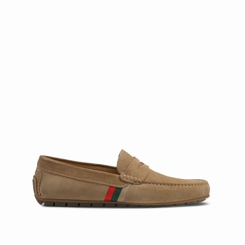 Mocassini Russell And Bromley Soft Wear Uomo Khaki | IXT5028WB