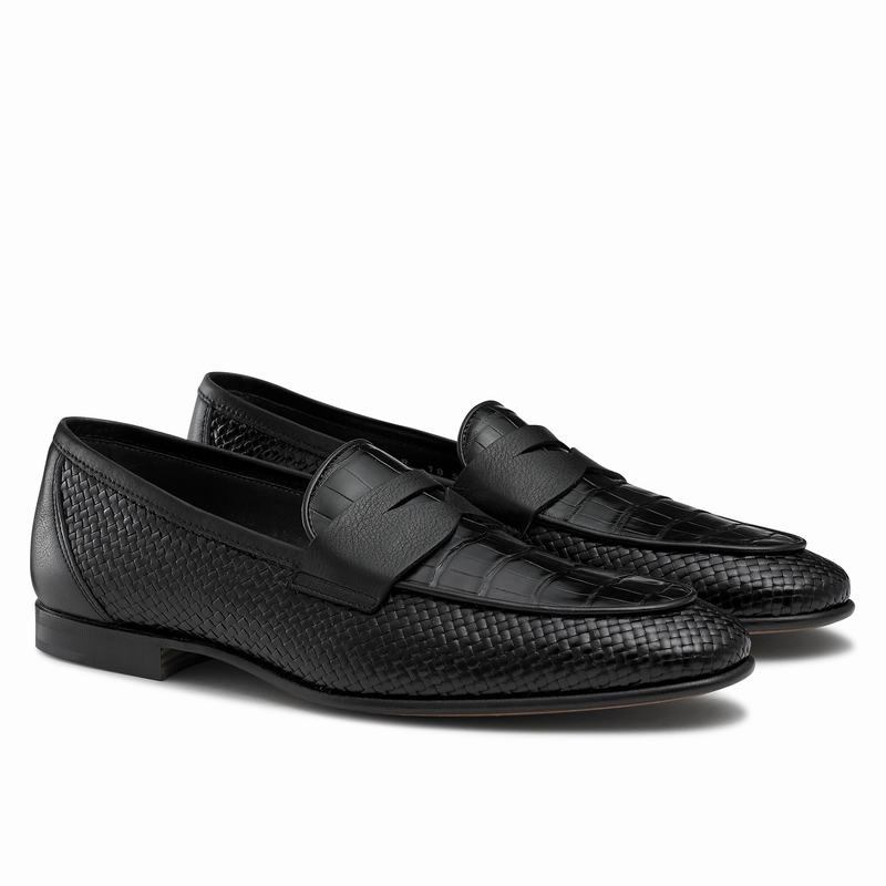 Mocassini Russell And Bromley Yari Uomo Nere | TFD9181NE