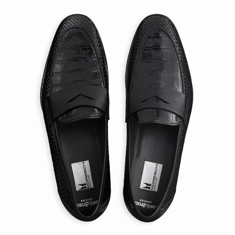 Mocassini Russell And Bromley Yari Uomo Nere | TFD9181NE