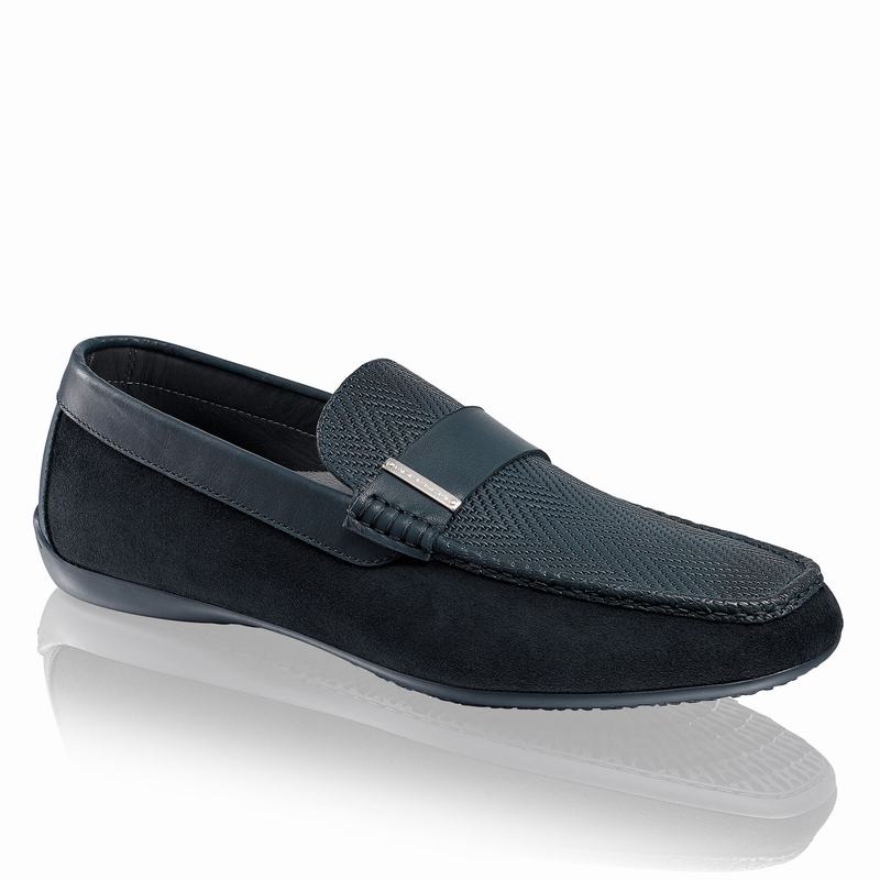 Mocassini Russell And Bromley Yoga Uomo Blu | QPR8210XZ