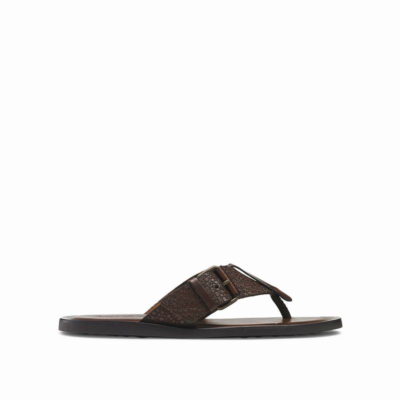 Sandali Russell And Bromley Fibbia Up Uomo Marroni | XCV8663WY