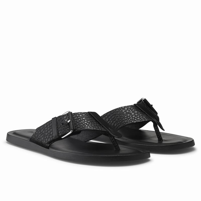 Sandali Russell And Bromley Fibbia Up Uomo Nere | ZYT4912IT