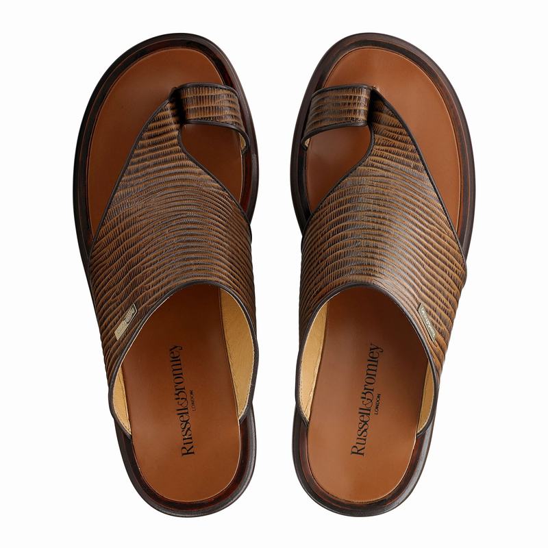 Sandali Russell And Bromley Perugia Uomo Marroni | QKB3674VM