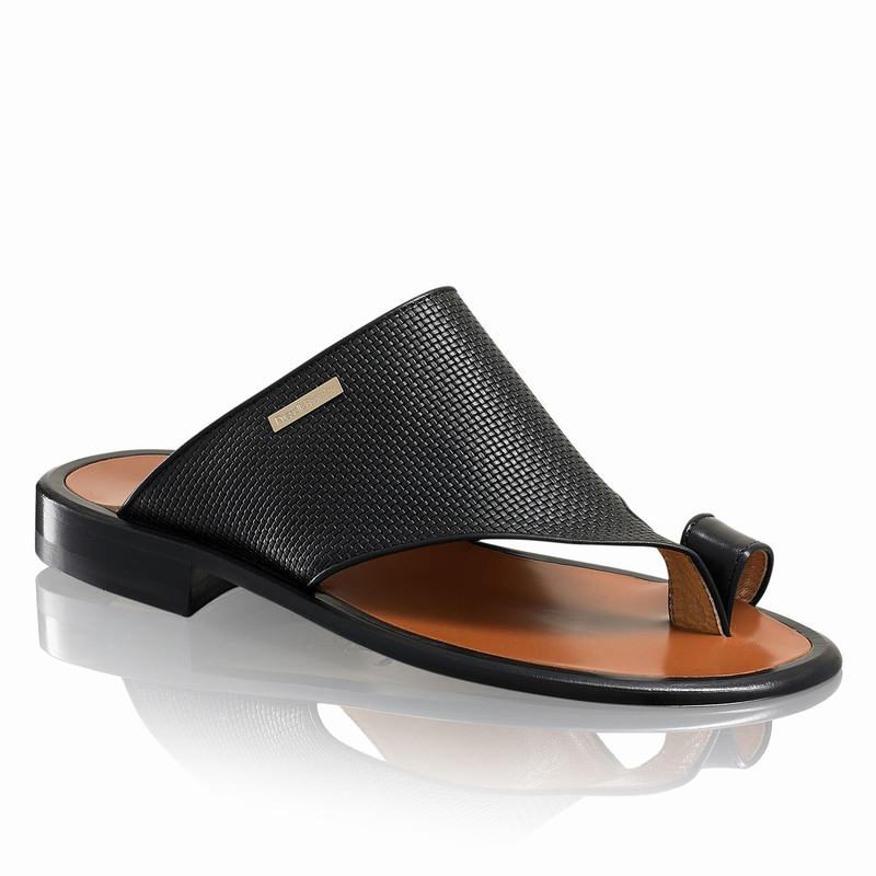 Sandali Russell And Bromley Perugia Uomo Nere | RUC4894ZF