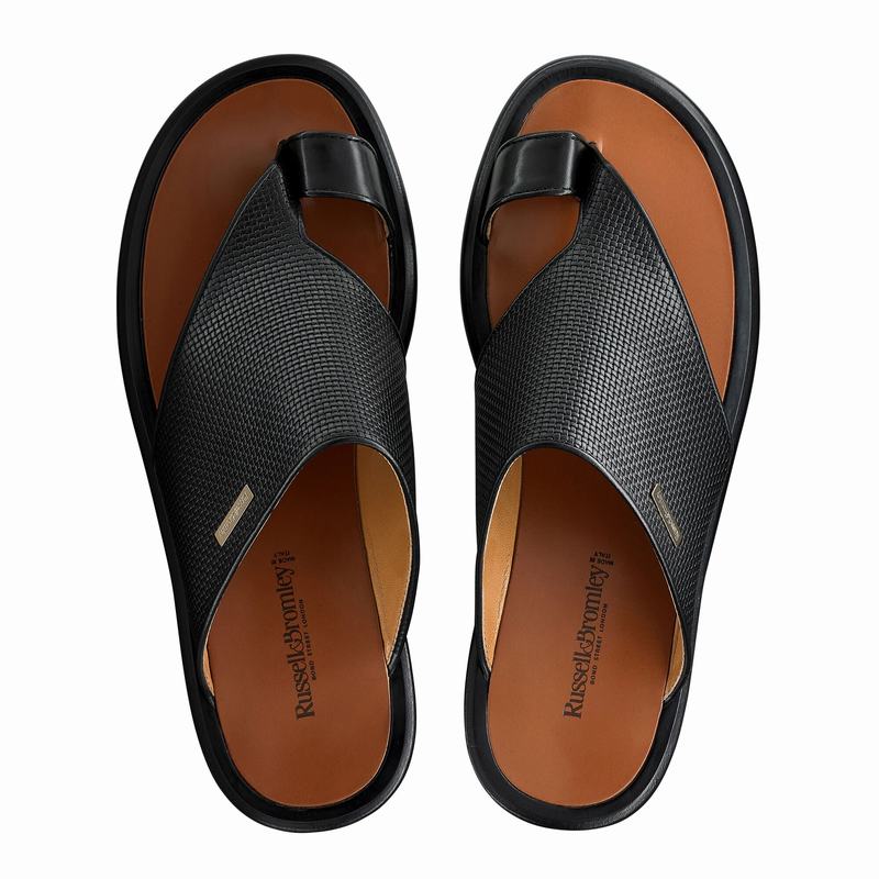 Sandali Russell And Bromley Perugia Uomo Nere | RUC4894ZF