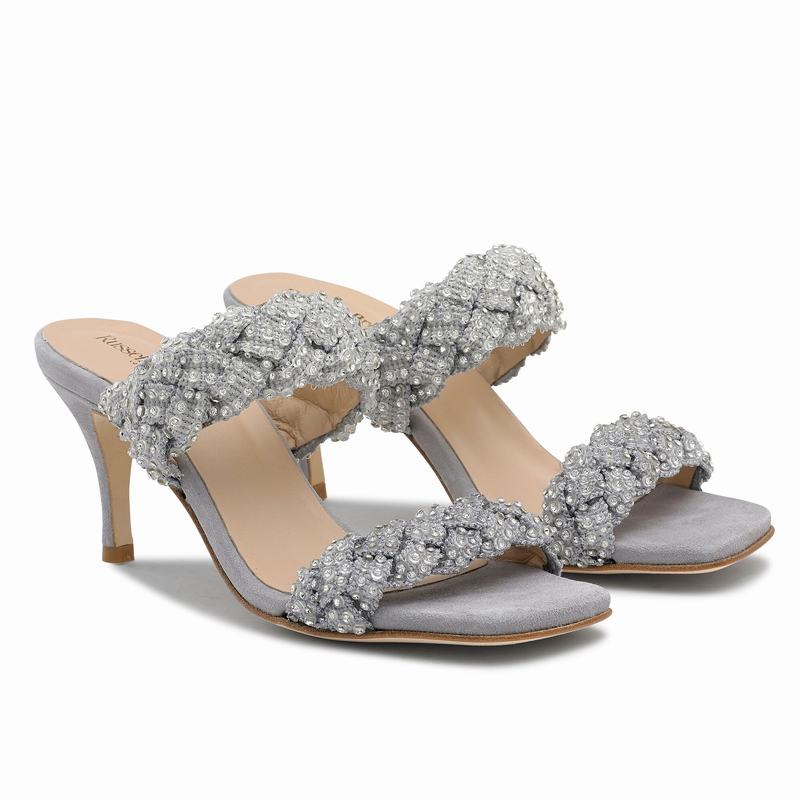 Sandali con Tacco Russell And Bromley Be Jewel Donna Grigie | KVJ2136SK