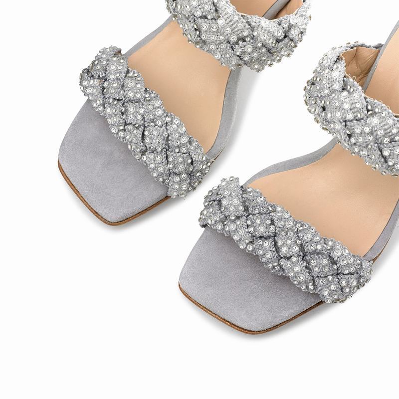 Sandali con Tacco Russell And Bromley Be Jewel Donna Grigie | KVJ2136SK