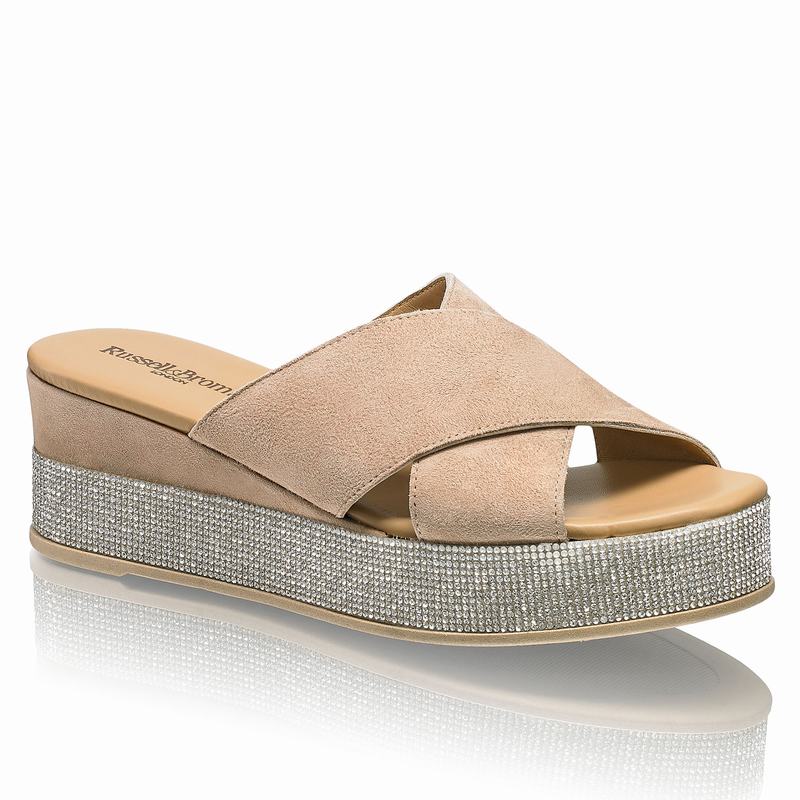 Sandali con Zeppa Russell And Bromley Plaza Luxe Donna Marroni | KFB9352RS