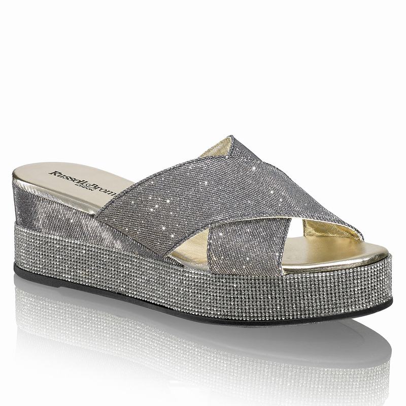 Sandali con Zeppa Russell And Bromley Plaza Luxe Donna Metallic | MKP1573UP