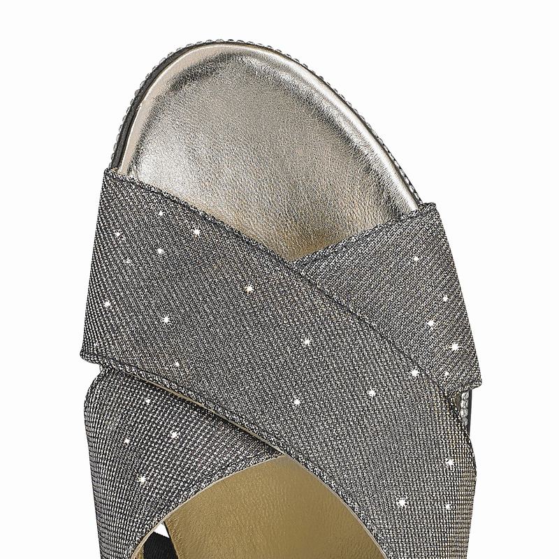 Sandali con Zeppa Russell And Bromley Plaza Luxe Donna Metallic | MKP1573UP