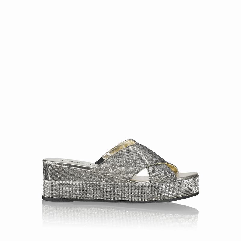 Sandali con Zeppa Russell And Bromley Plaza Luxe Donna Metallic | MKP1573UP