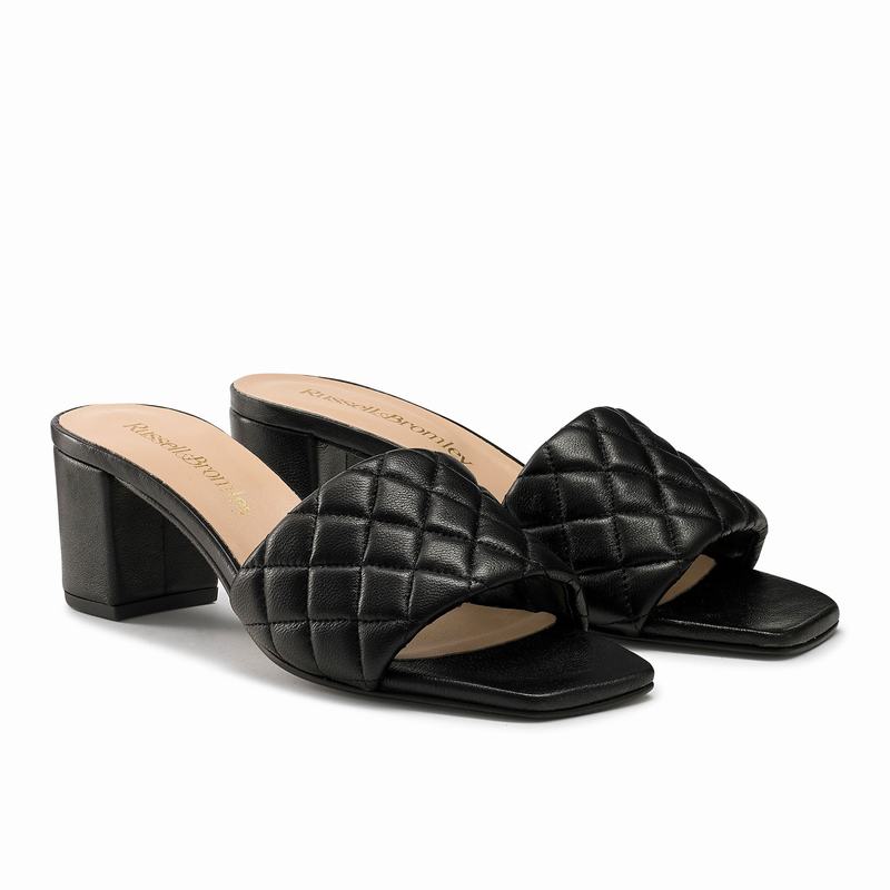 Sandali con Zeppa Russell And Bromley Quiltbloc Donna Nere | NQJ7763SV