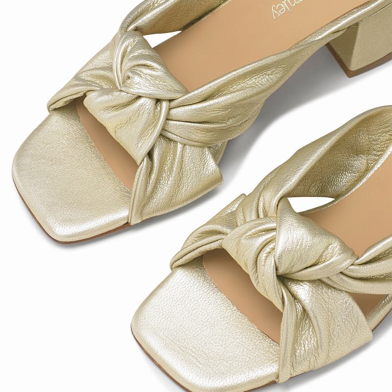 Sandali con Zeppa Russell And Bromley Top Knot Donna Metallic | FLY6528PA