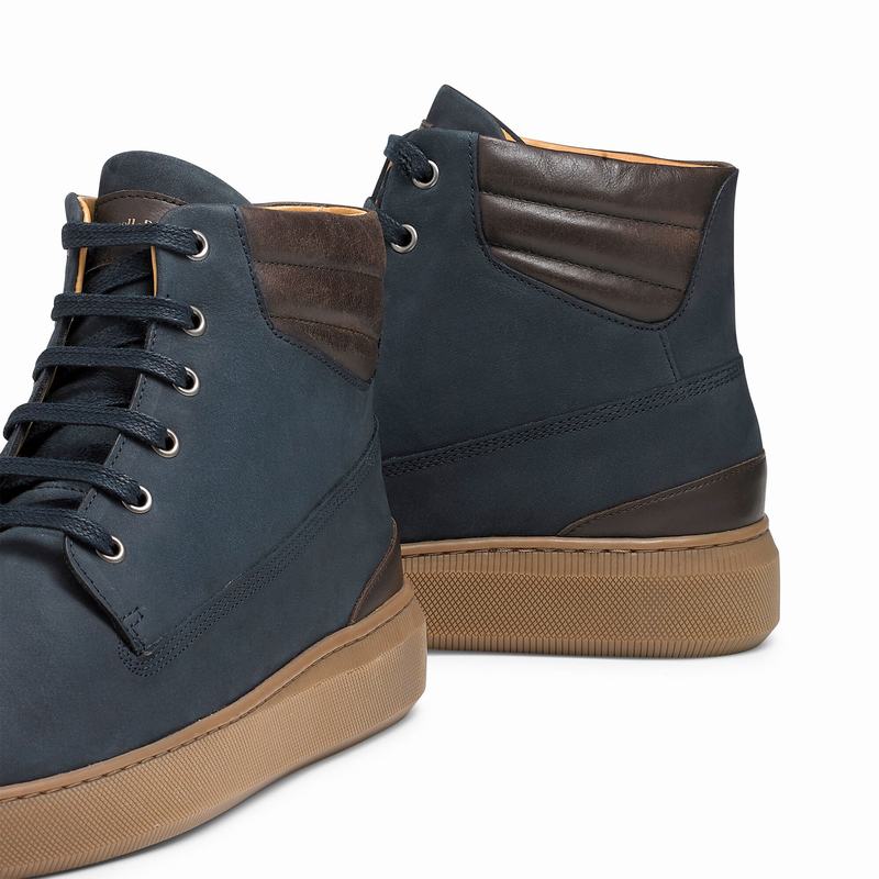 Scarpe Alte Russell And Bromley Landmark Uomo Blu | QBL686PZ