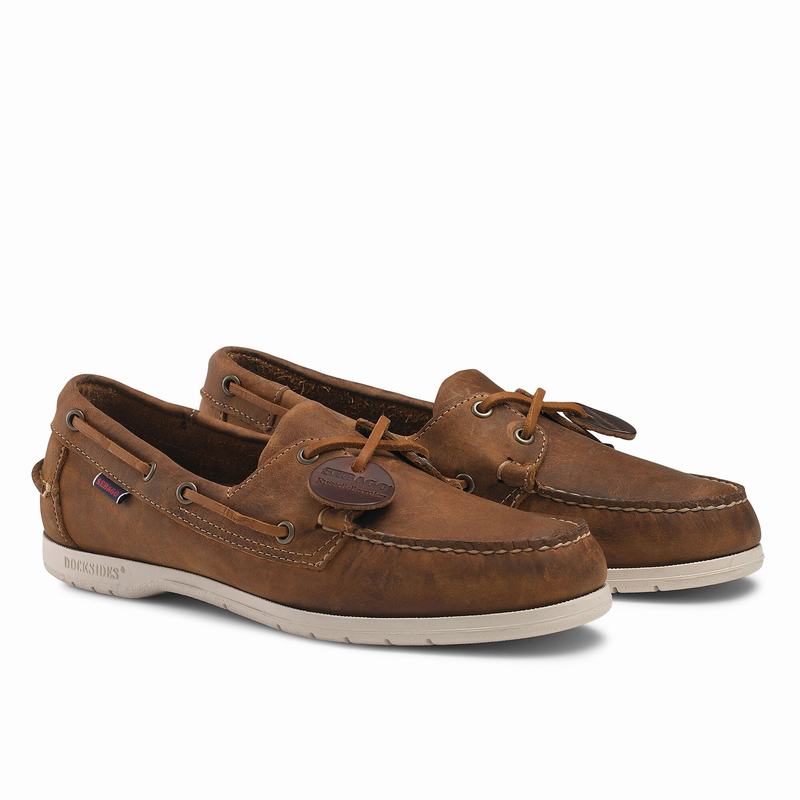 Scarpe Barca Russell And Bromley Docksides Uomo Marroni | AKI3743QH