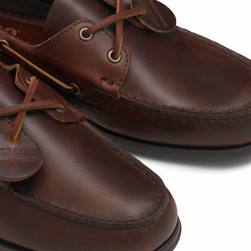 Scarpe Barca Russell And Bromley Docksides Uomo Marroni | LSP148MZ