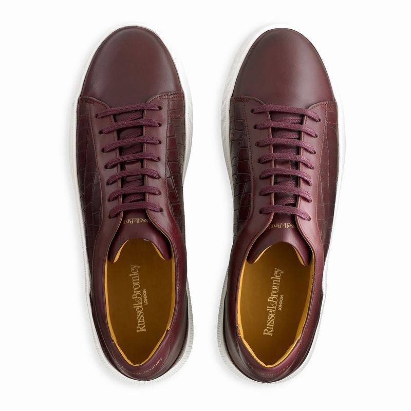 Scarpe Bassi Russell And Bromley Clear Run Uomo Rosse | AHS5577DX