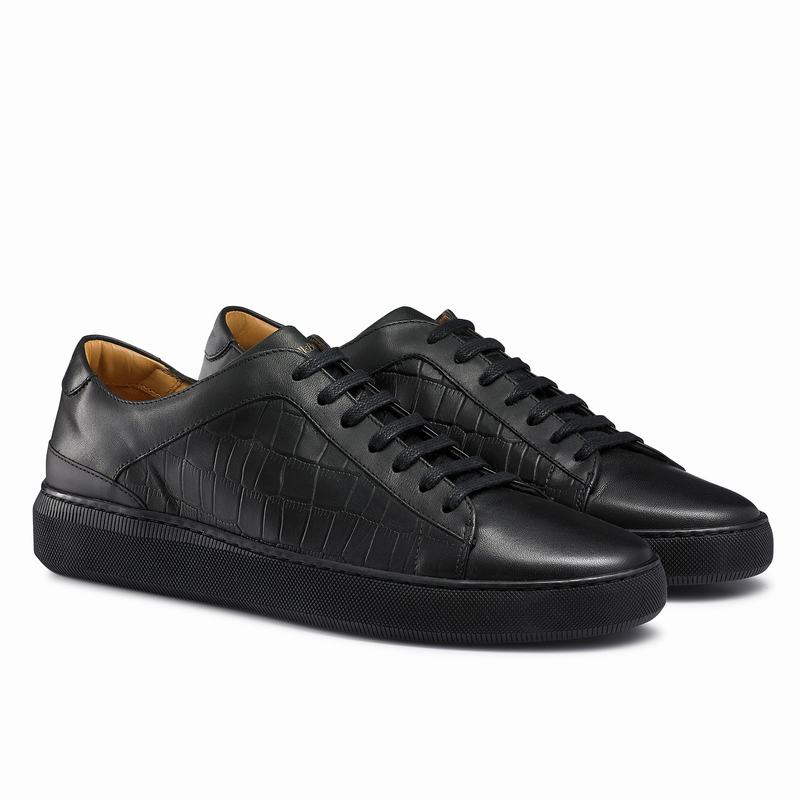 Scarpe Bassi Russell And Bromley Clear Run Uomo Nere | FDQ9064BS