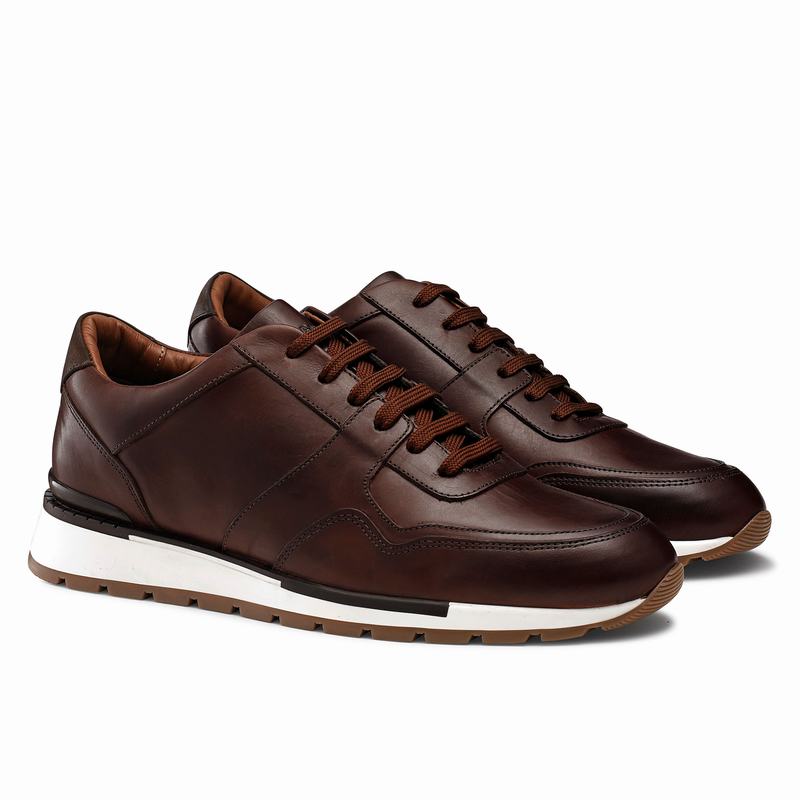 Scarpe Bassi Russell And Bromley Lomond Uomo Marroni | QKR1071EP