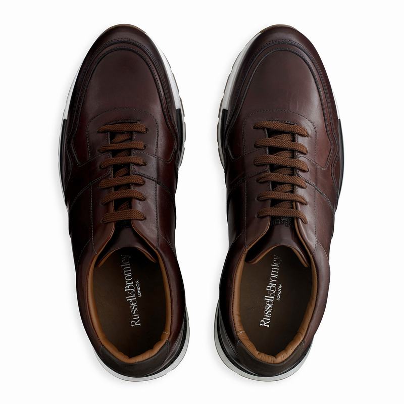 Scarpe Bassi Russell And Bromley Lomond Uomo Marroni | QKR1071EP