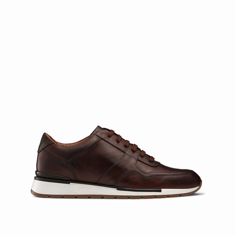 Scarpe Bassi Russell And Bromley Lomond Uomo Marroni | QKR1071EP