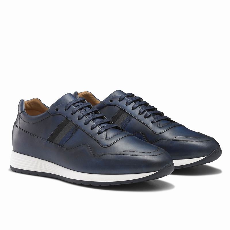 Scarpe Bassi Russell And Bromley Run Time Uomo Blu | LMJ6158WH