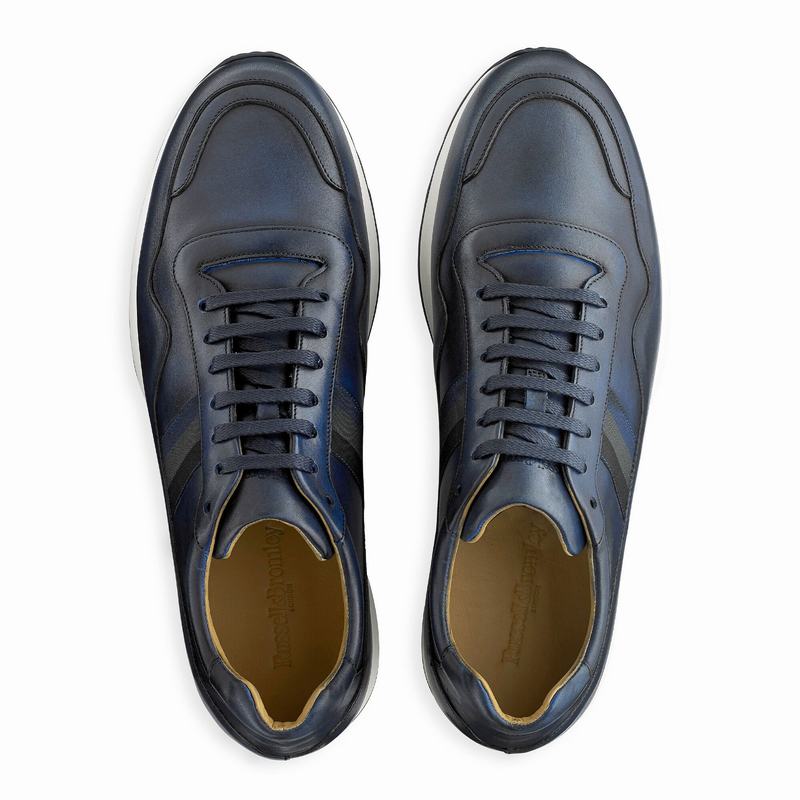 Scarpe Bassi Russell And Bromley Run Time Uomo Blu | LMJ6158WH