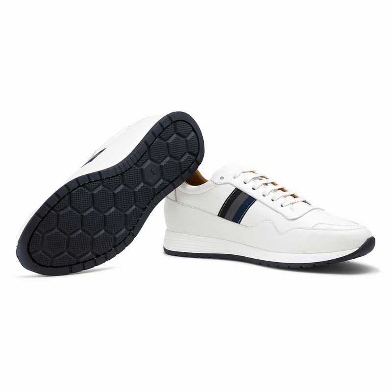 Scarpe Bassi Russell And Bromley Run Time Uomo Bianche | UZT8027ZE