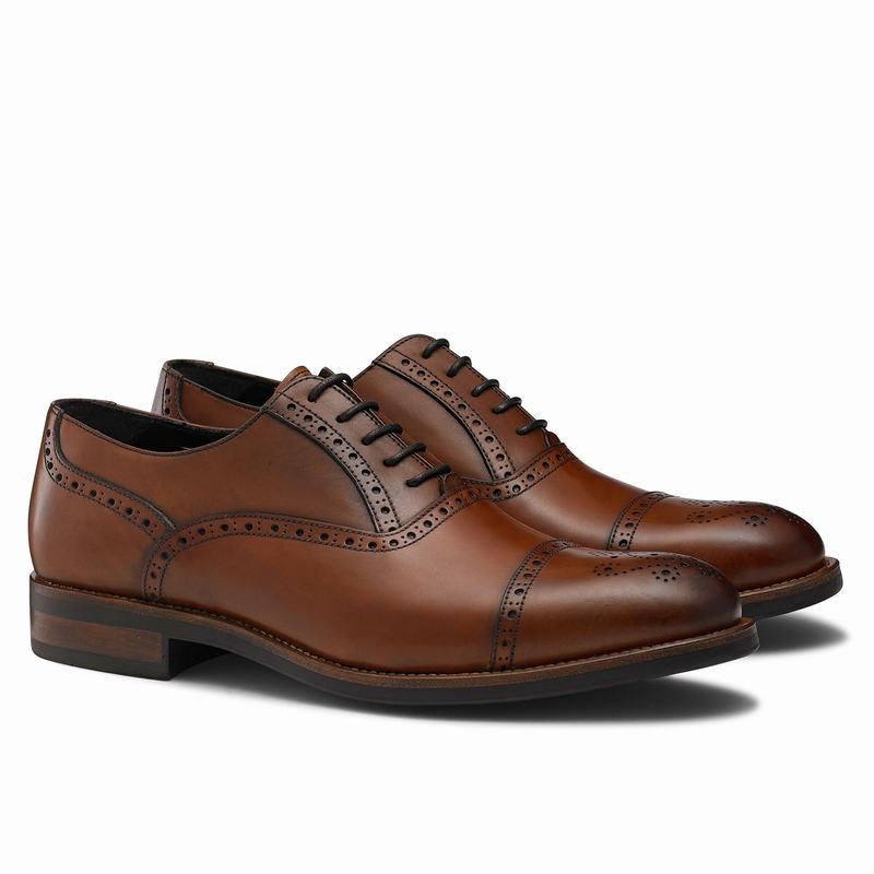 Scarpe Brogue Russell And Bromley Chiltern Uomo Marroni | MNQ365XK