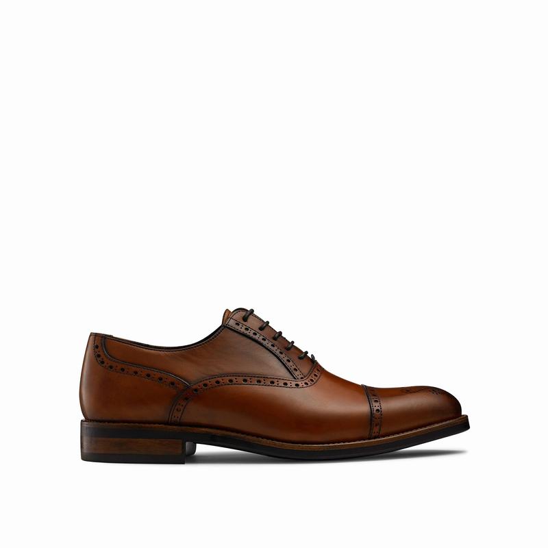 Scarpe Brogue Russell And Bromley Chiltern Uomo Marroni | MNQ365XK