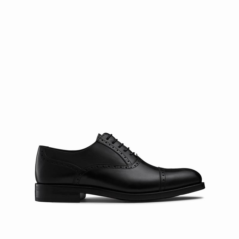 Scarpe Brogue Russell And Bromley Chiltern Uomo Nere | PKV6332DE