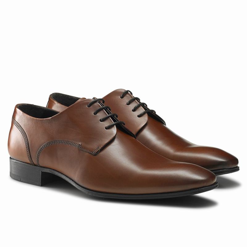 Scarpe Derby Russell And Bromley City Uomo Marroni | IEO1240EE