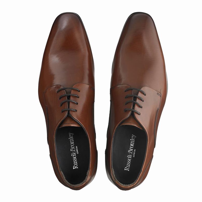 Scarpe Derby Russell And Bromley City Uomo Marroni | IEO1240EE