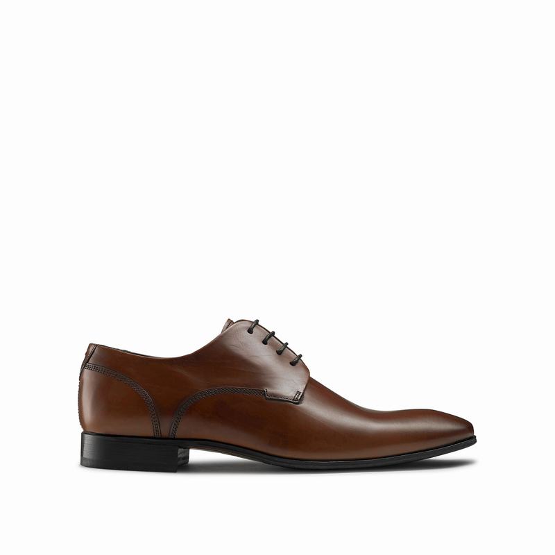 Scarpe Derby Russell And Bromley City Uomo Marroni | IEO1240EE