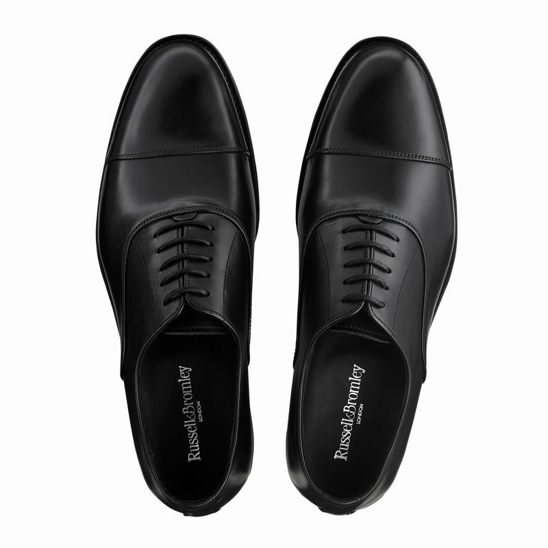 Scarpe Oxford Russell And Bromley Boris Uomo Nere | DUH4365II